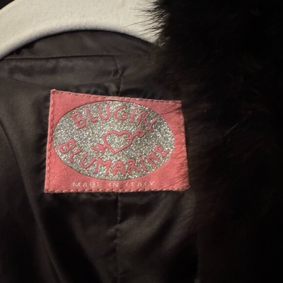 Blugirl Bluemarine Women's Winter Jacket in chocolate dark brown M/L Tapered - Picture 3 of 5